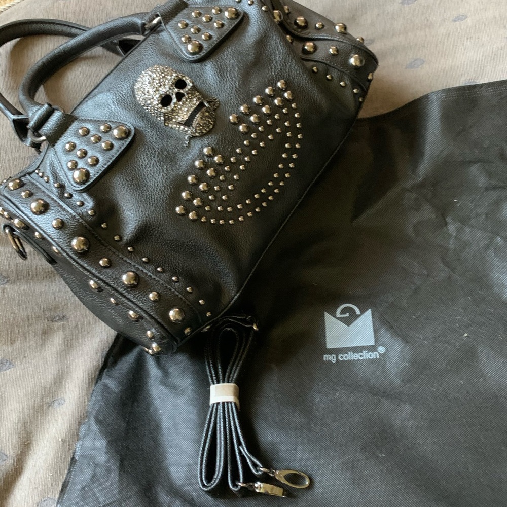 Studded shoulder bag